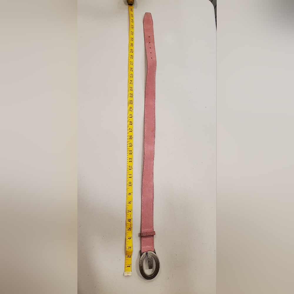 GUESS Pink Suede Leather Belt. Size Small.